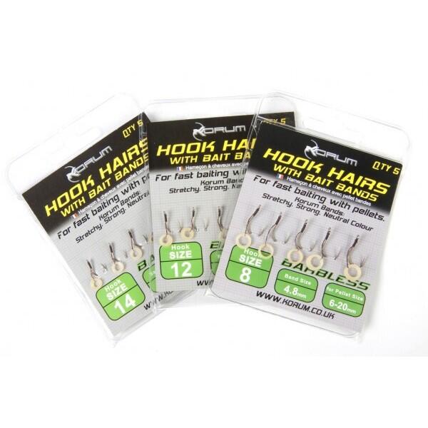 Montages pour la méthode Korum Hook Hairs With Bait Bands