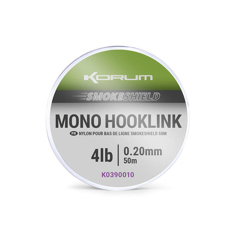 Bindeglied Korum smokeshield mono hooklink 0,30mm