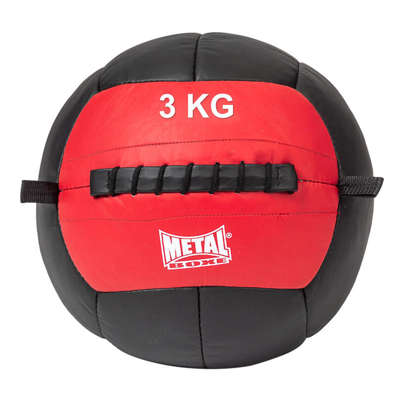 Medecine ball murale Metal Boxe 3 kg