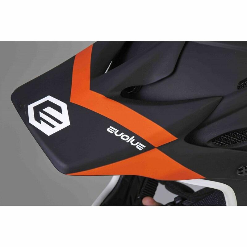 Casco Evolve Storm - Negro mate / Naranja