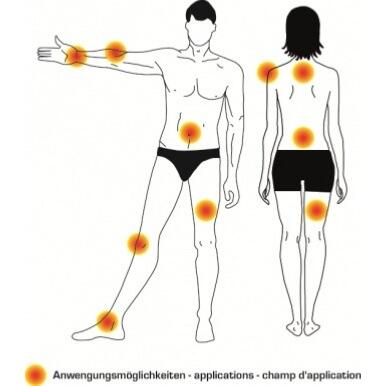 Suporte muscular com efeito de calor - Adulto - AJ20