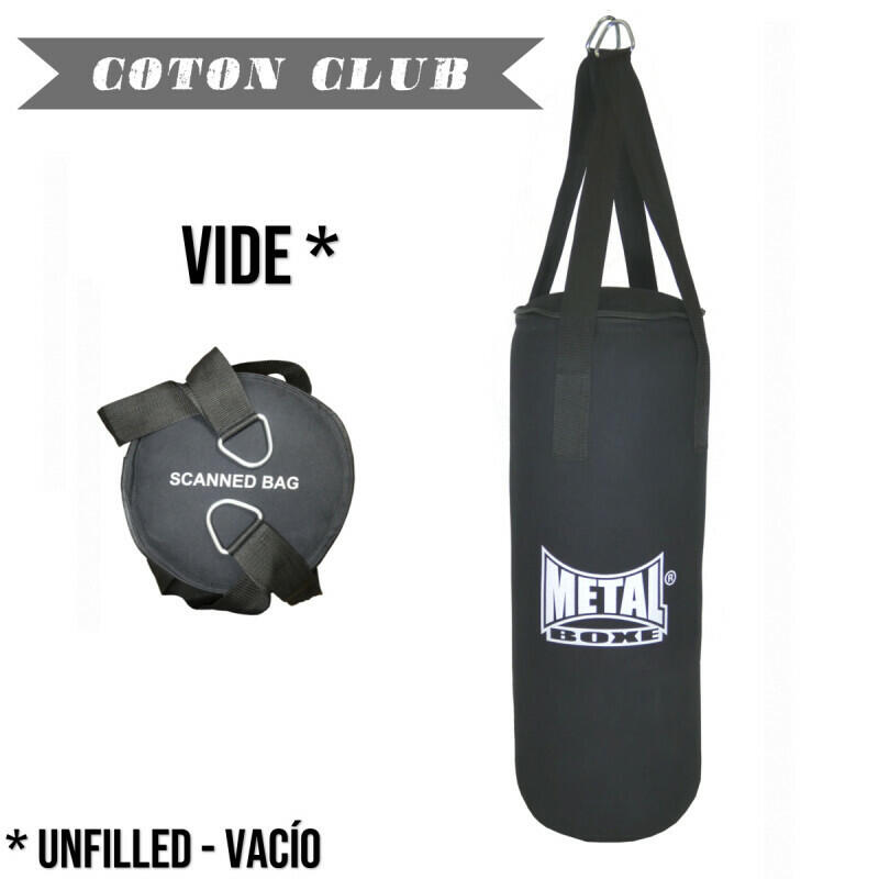 Saco de boxe em tela de algodão Metal Boxe cheio