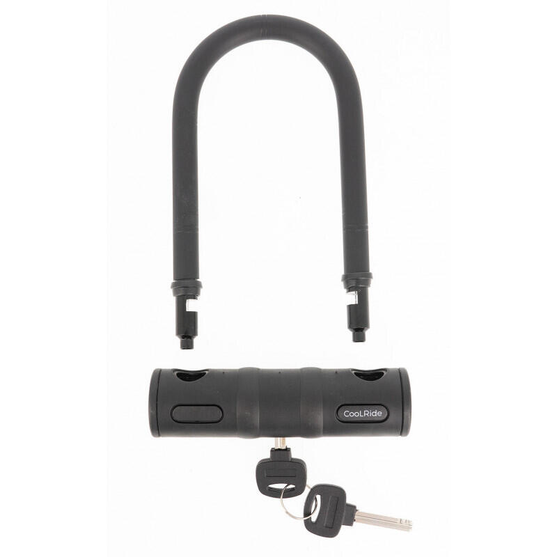 Antivol U à clés 145 x 80 mm + câble câble 100 cm Ø 8 mm