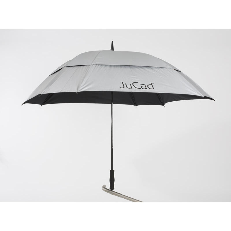 parapluie télescopique carré double voilure avec tige JuCad