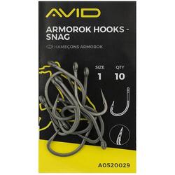 Lot de 10 hameçons Avid armorok snag