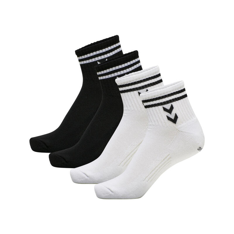 Hmlstripe 4-Pack Mid Cut Socks Mix Lot De 4Paires De Chaussettes Unisexe Adulte