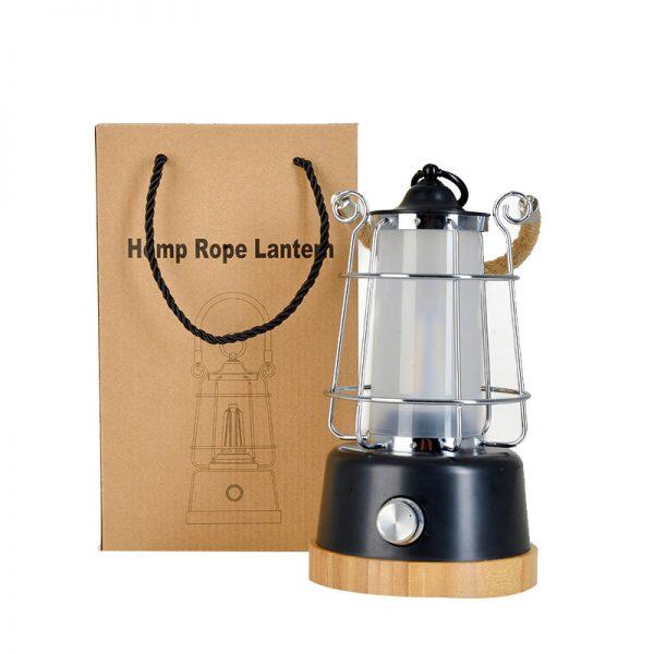 Ledlamp Henneptouw + Powerbank | 370 lm | Dimbare helderheid | Kamperen
