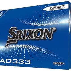 Doos met 12 Srixon AD333-golfballen Kleur: wit