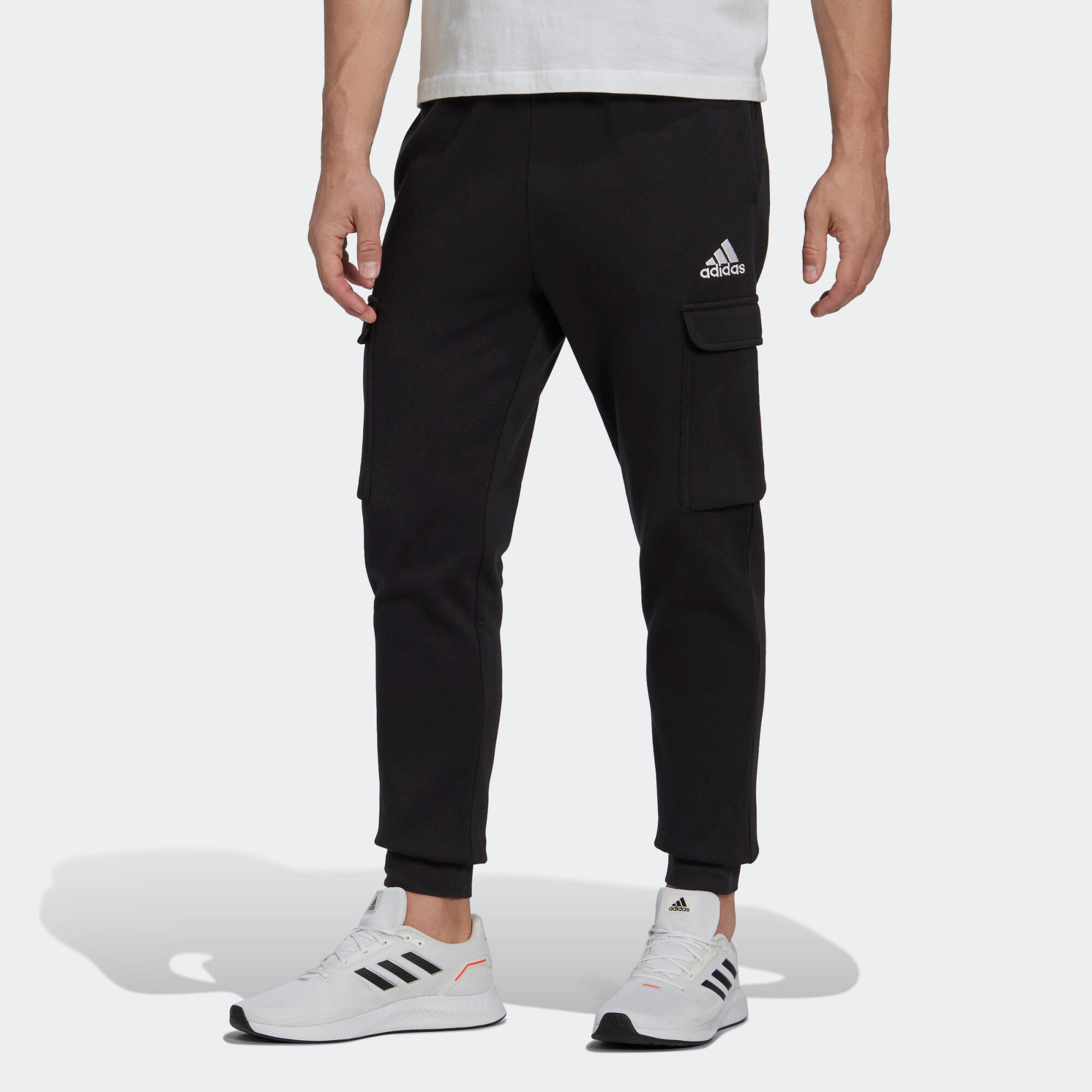 Pantalon cargo fuselé en molleton Essentials 3/5