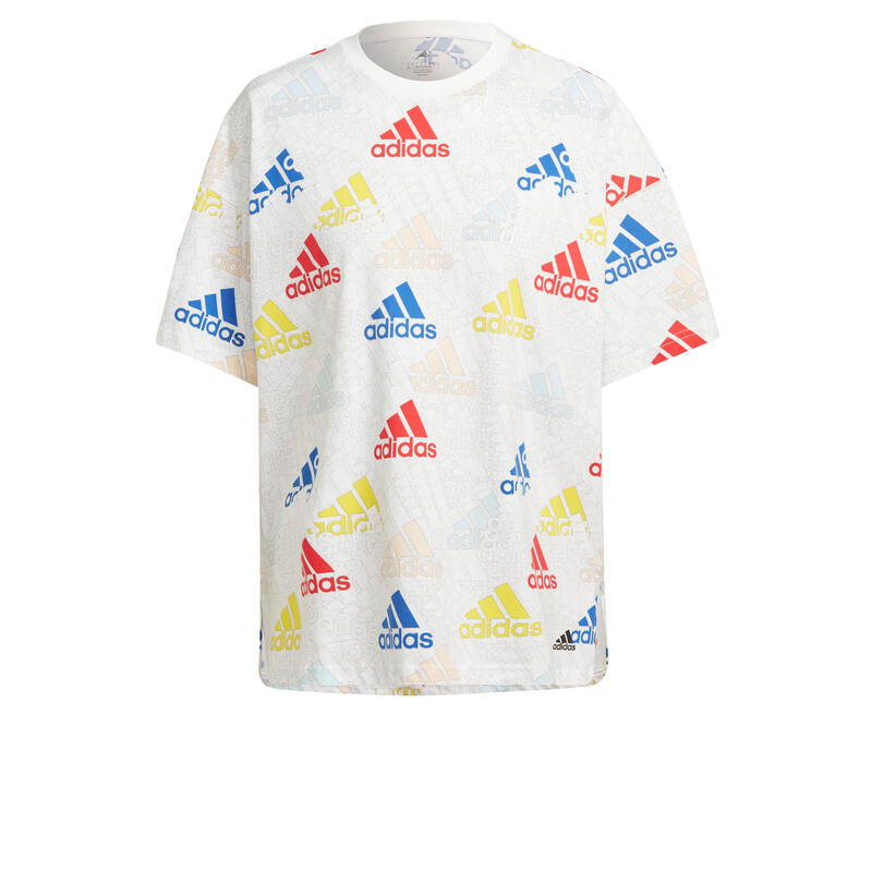 T-shirt boyfriend multicolore à logo Essentials