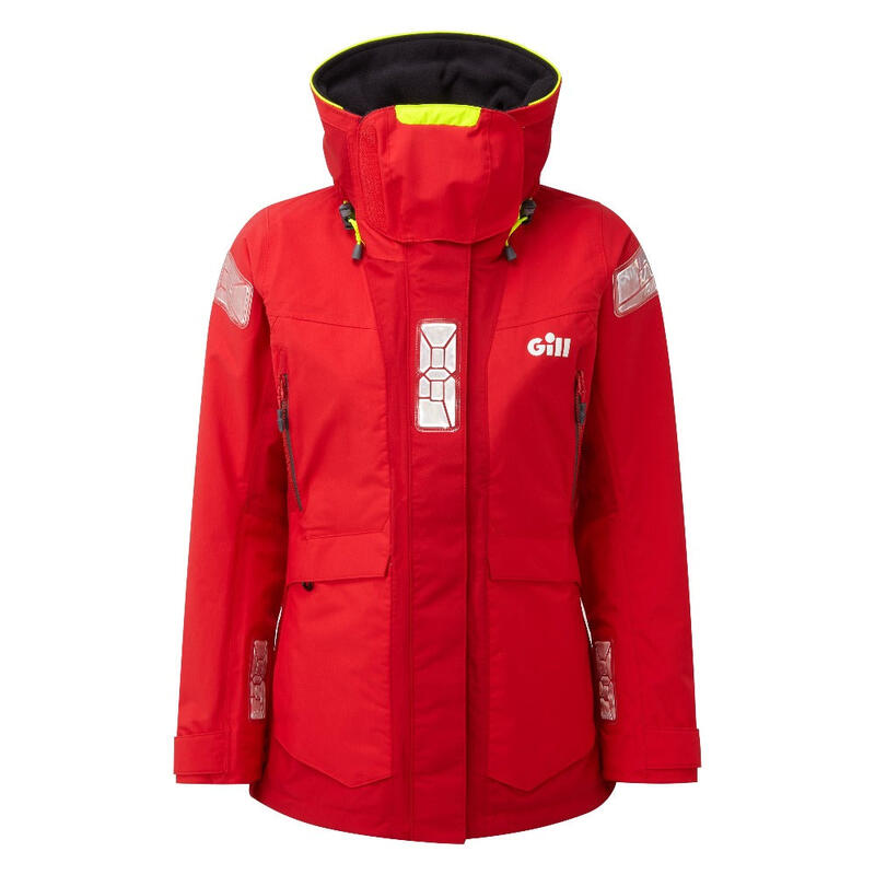 OS2 Women’s 2-Layer Waterproof Sailing Offshore Jacket – Red