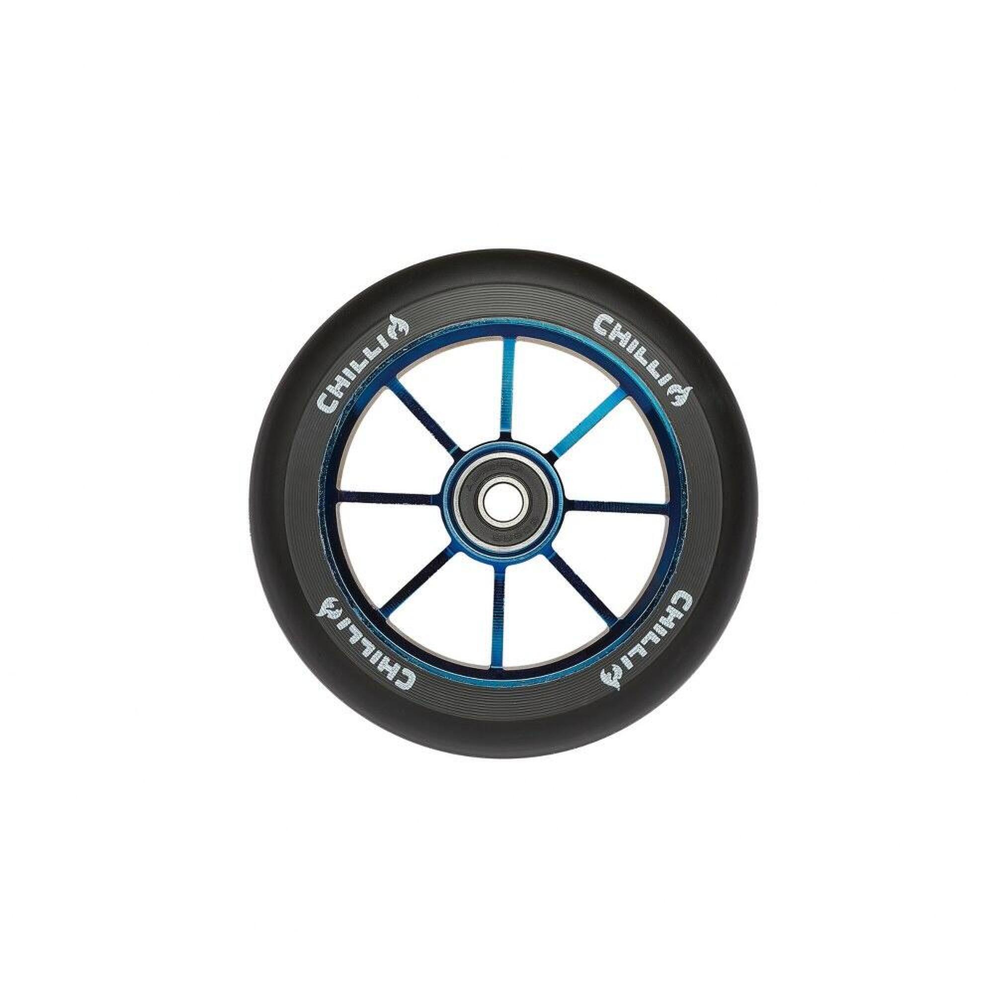 CHILLI PRO SCOOTER Chilli Stuntstep Wiel Base (s) & Rocky - 110 Mm - Blauw Neo -