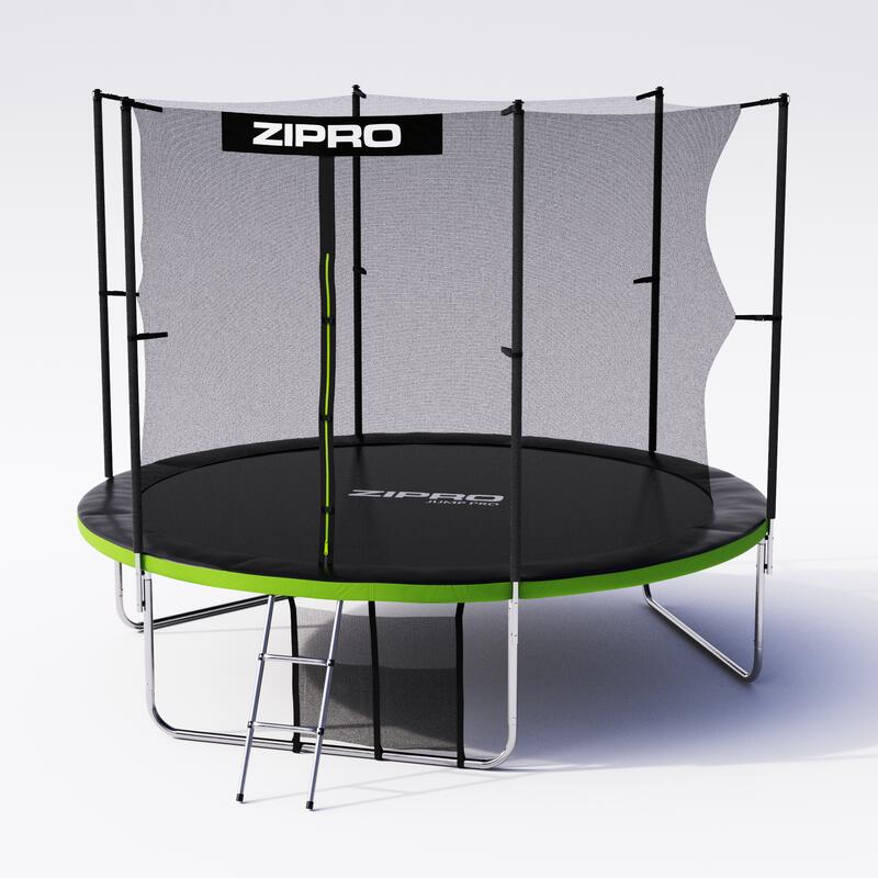 Desde allí formar Asalto Cama elástica Zipro Jump Pro con red de protección 312cm | Decathlon