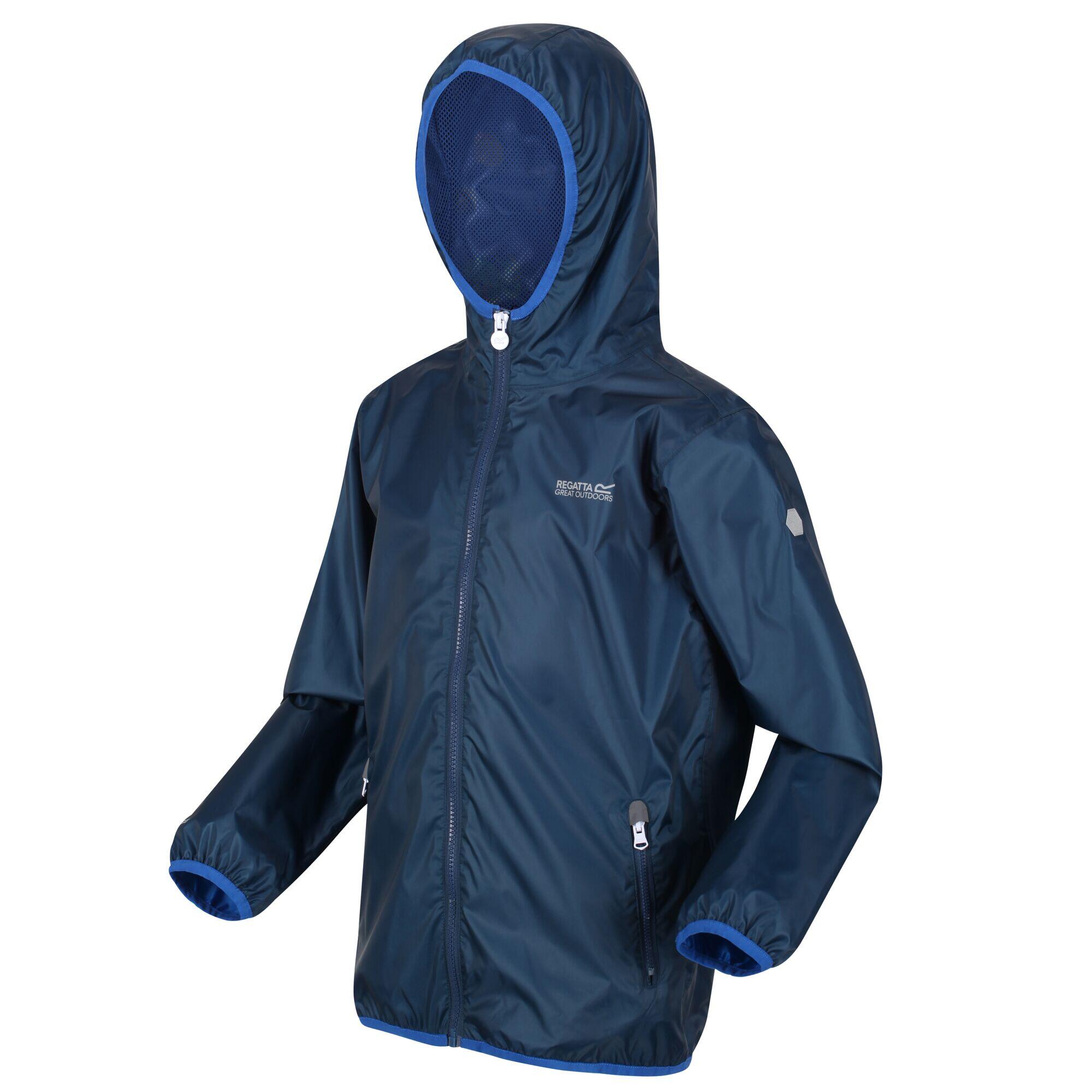 Great Outdoors Childrens/Kids Lever II Packaway Rain Jacket (Moonlight Denim) 3/5