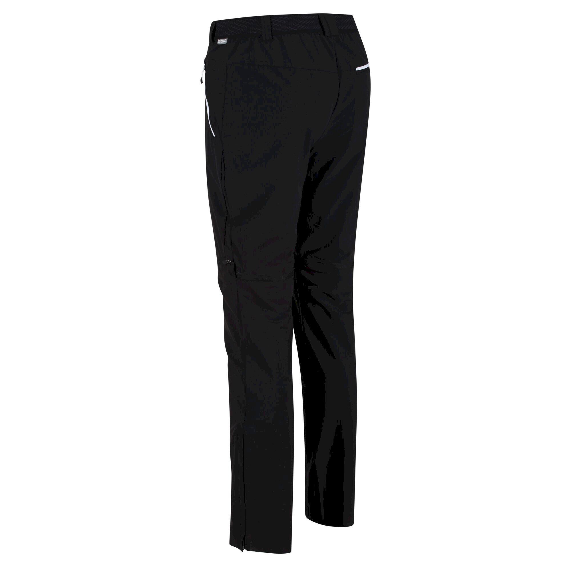 Pantaloni Cerniera Rimovibile Uomo Regatta Mountain Nero 4/5