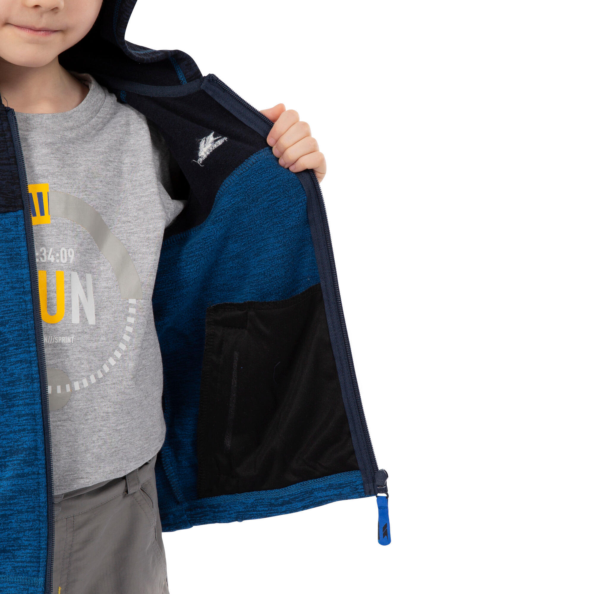 Giacca In Pile Ragazzi Trespass Value AT200 Blu Navy 3/5