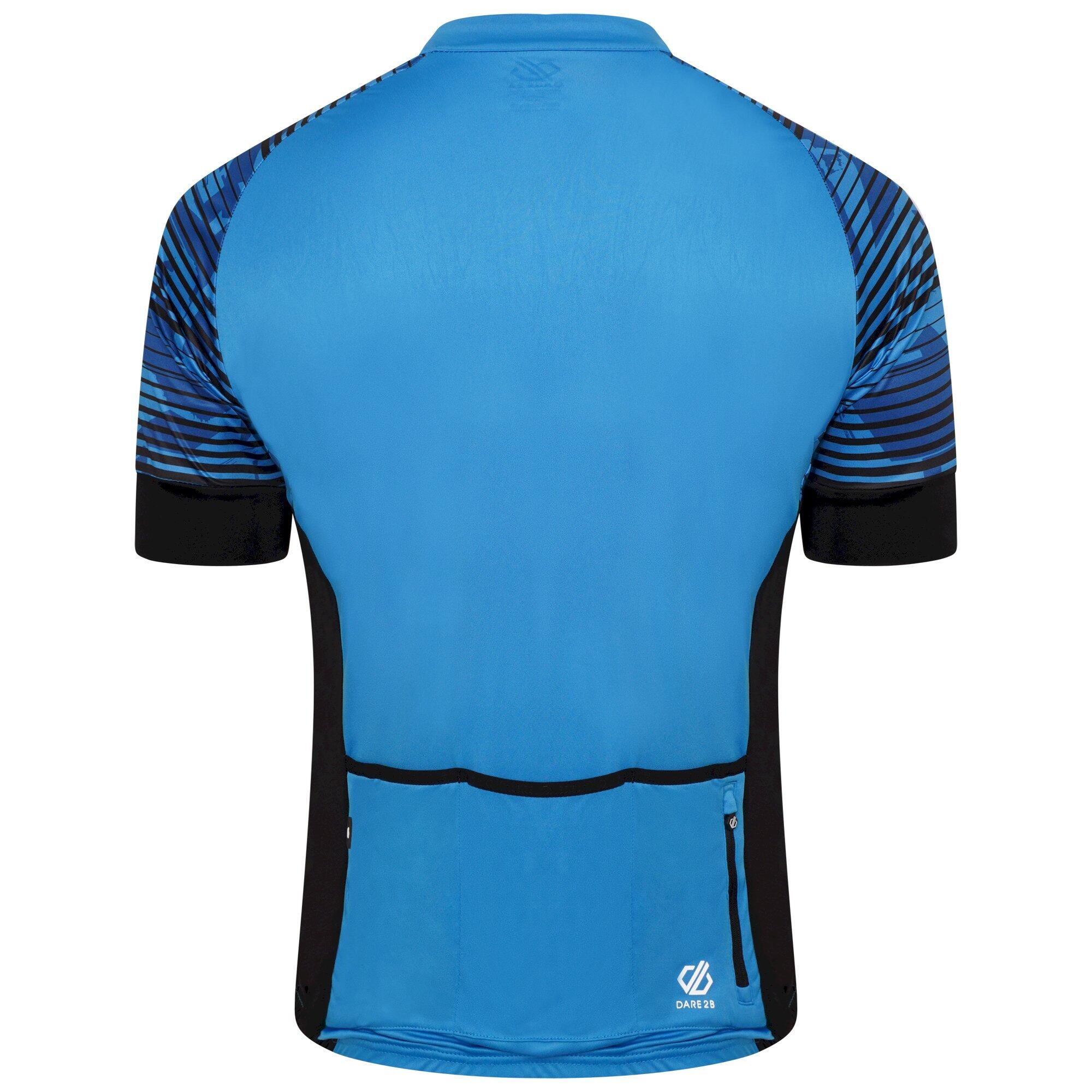 Mens Stay The Course II Printed Cycling Jersey (Teton Blue) 2/5
