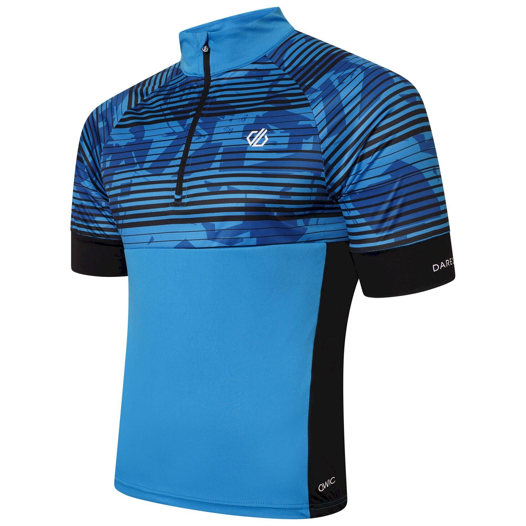Mens Stay The Course II Printed Cycling Jersey (Teton Blue) 3/5