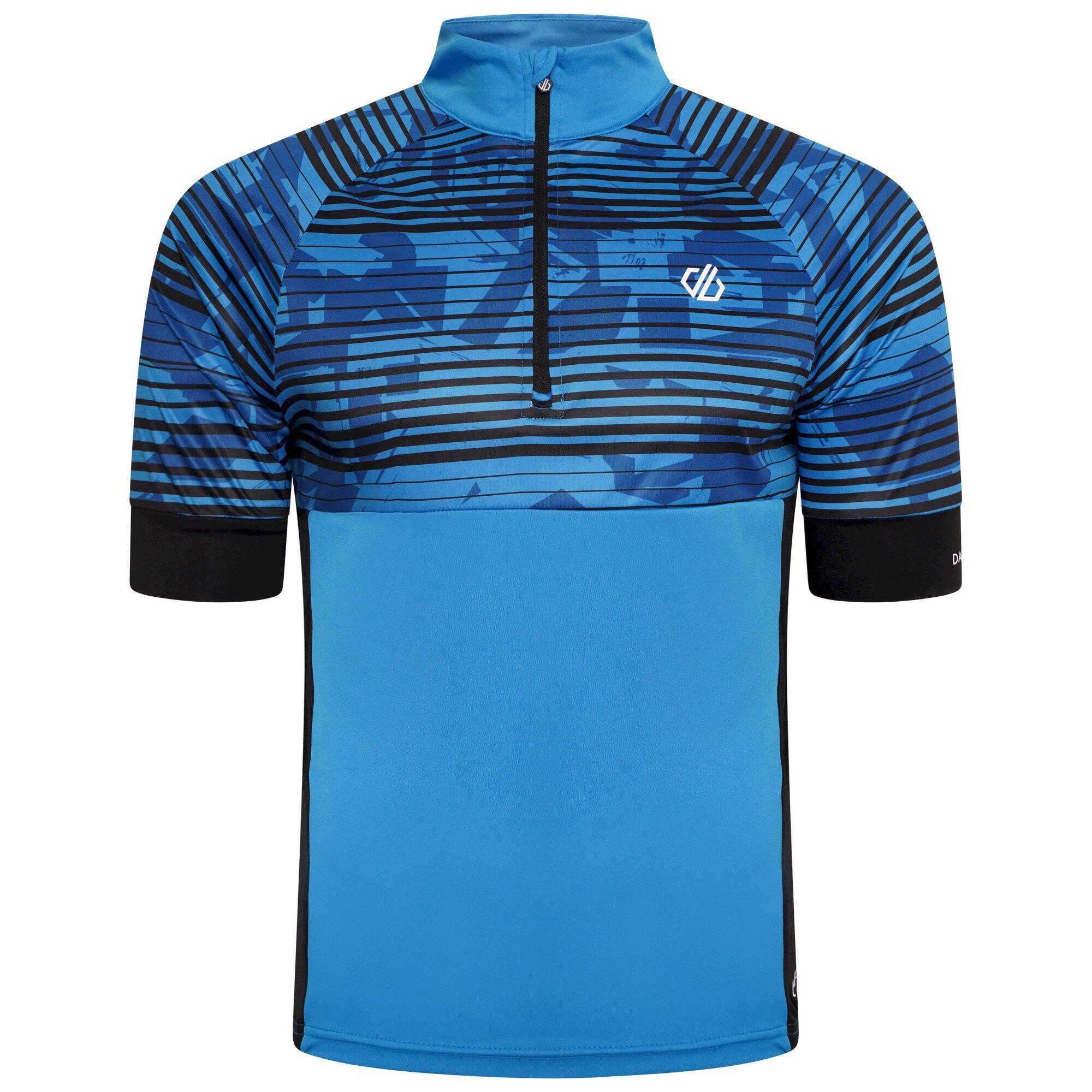 DARE 2B Mens Stay The Course II Printed Cycling Jersey (Teton Blue)