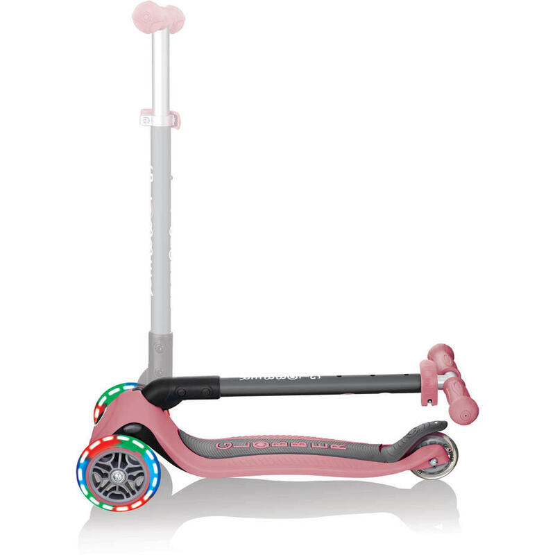 Scooter Mini Scooter  Primo Foldable Lights  Anodized T-Bar  Pastel pink