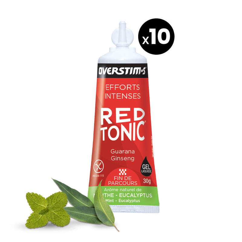 Gel énergétique Red Tonic Menthe Eucalyptus - 10x30g