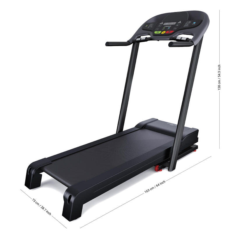 Seconde vie - Tapis de course t520b confort, 13 km/h, 43x121cm - CORRECT
