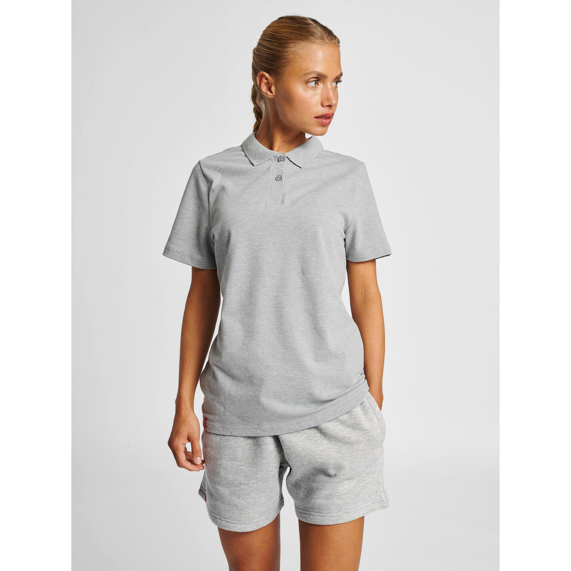 HUMMEL Polo donna elasticizzata Hummel Red