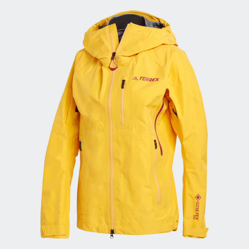 Adidas Terrex Techrock Gore-Tex Pro veste de pluie pour femme jaune