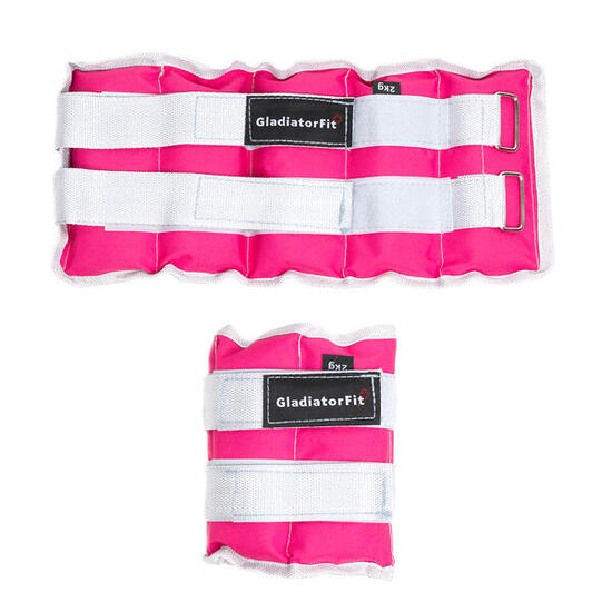 Bracelets lestés poids nylon chevilles / poignets GladiatorFit (lot de 2)