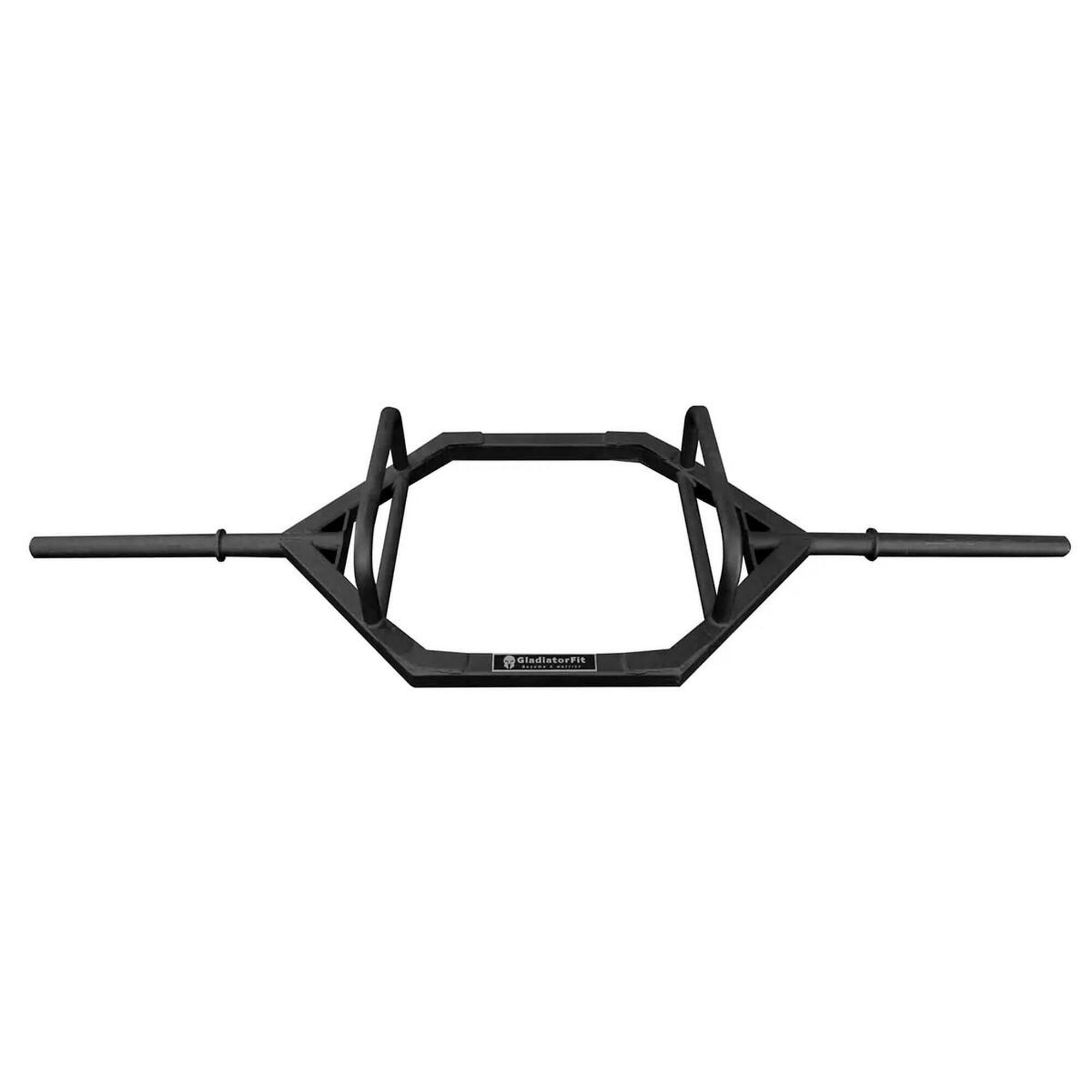 Gladiatorfit - Barre Hexagonale "trap Bar" En Acier Ø 50mm Gladiatorfit - Barre De Musculation - Blanc|noir - Taille Unique - Decathlon