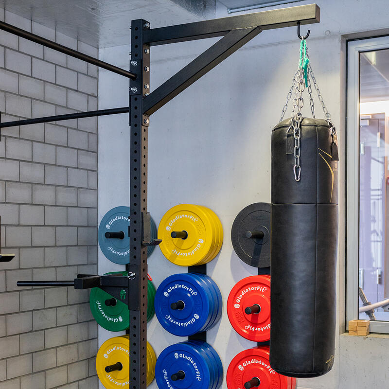 Vorbauhalterung für Boxsack Wand oder Rack aus Stahl