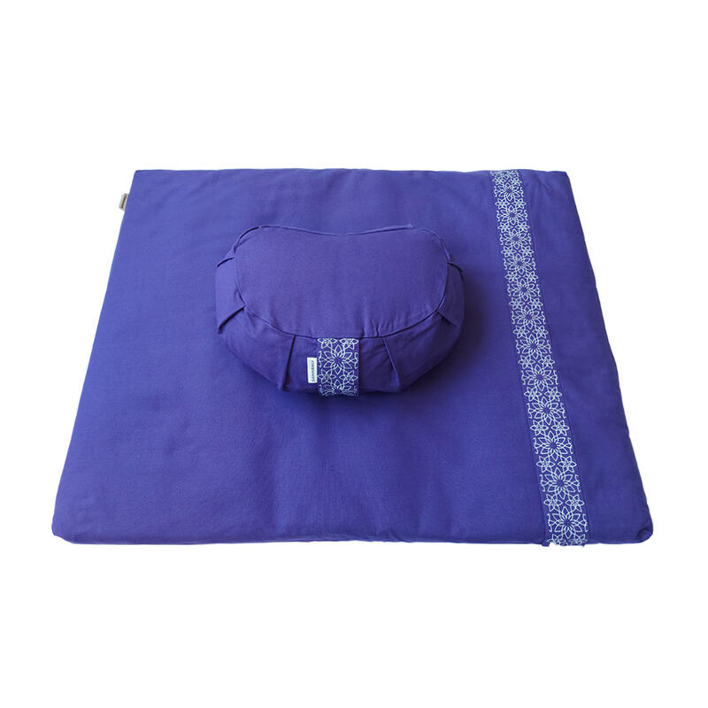 Samarali Set de méditation avec coussin Croissant Violette