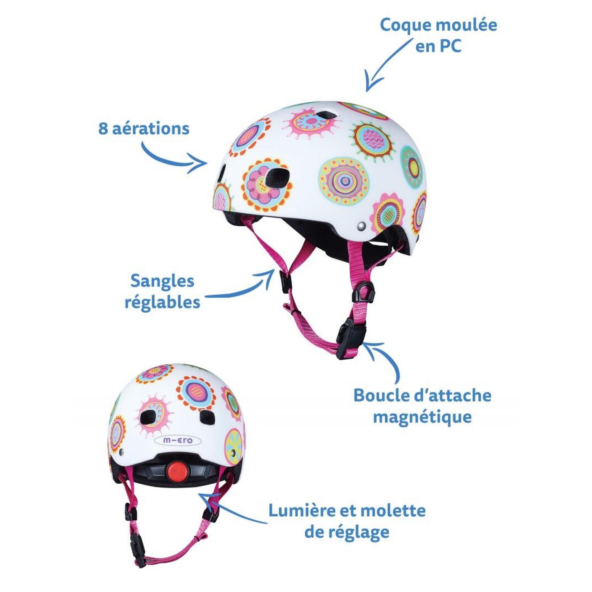 Casque Fantaisie Trottinette Vélo Enfant – Casque Doodle Dots