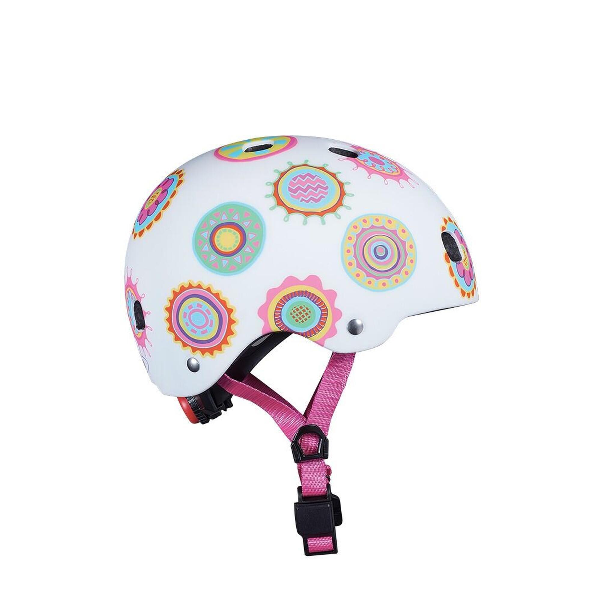 CASCO DOODLE DOT MICRO MULTICOLOR CON LUZ LED TRASERO