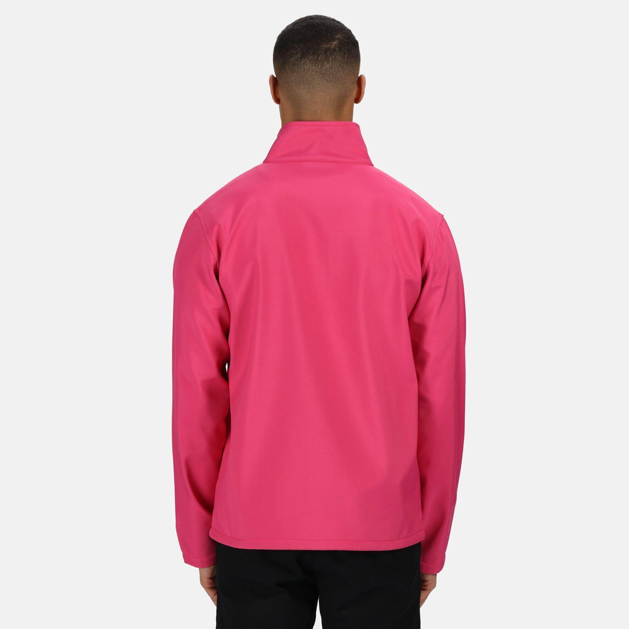 Standout Mens Ablaze Printable Softshell Jacket (Hot Pink) 4/5