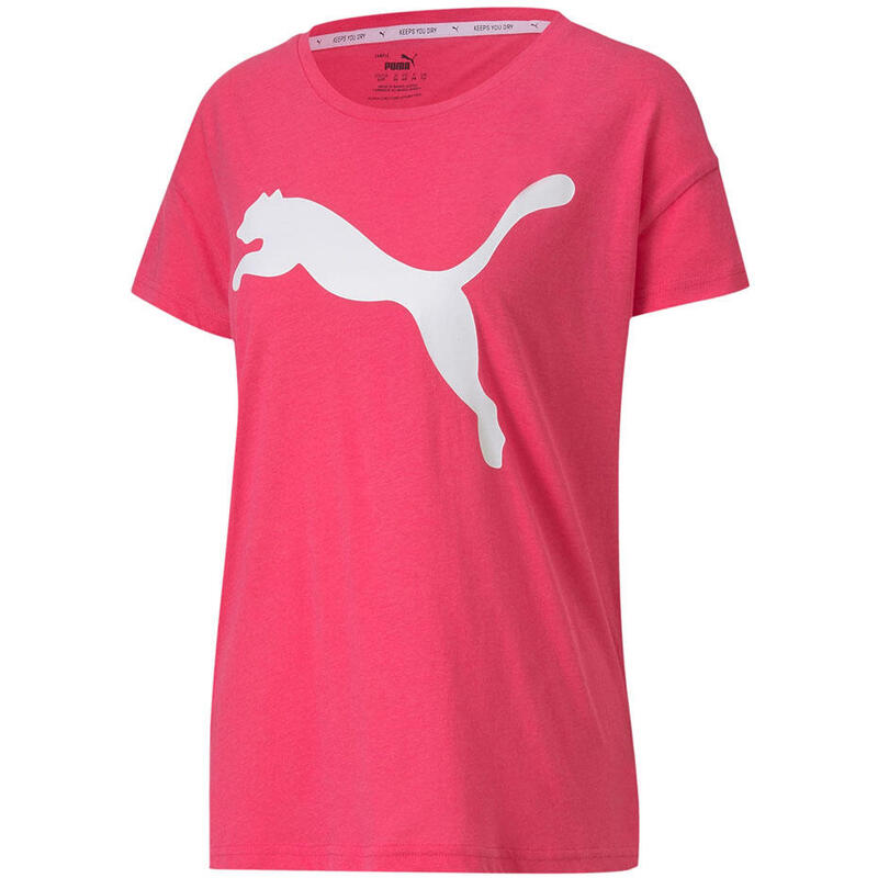 Koszulka damska Puma Active Logo Tee Glowing różowa