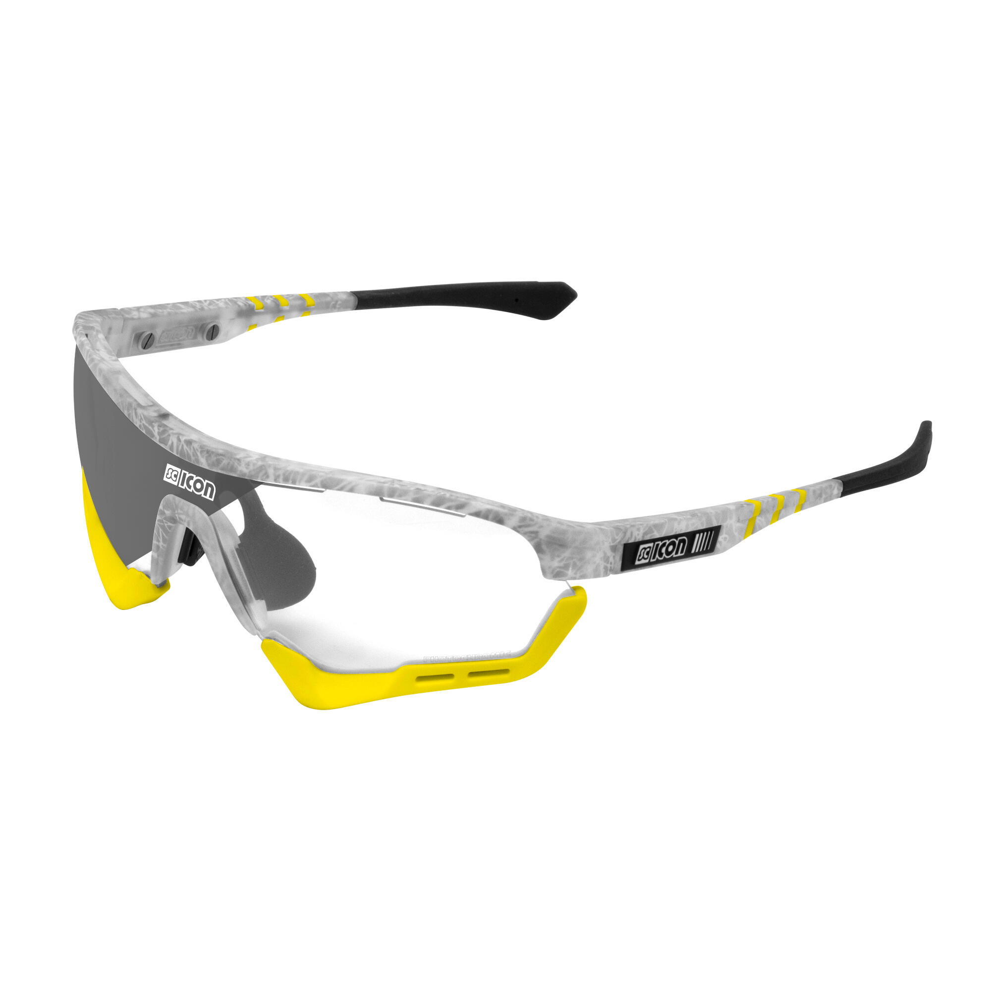 Scicon Sports - Aerotech Regular Photochromic Lunettes De Soleil De Performance Sportive - Lunettes De Soleil - Gris - Taille Unique - Decathlon