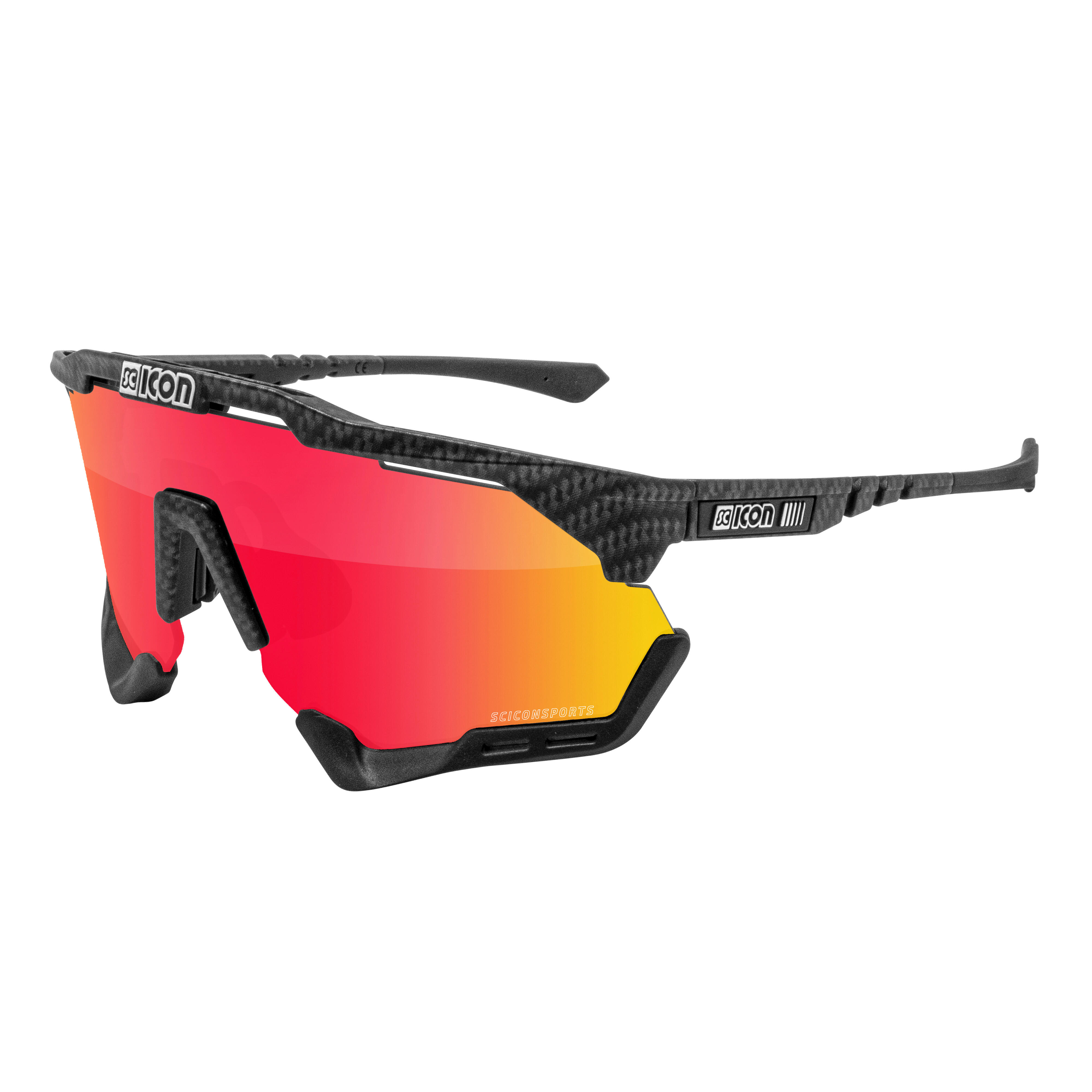Scicon Sports - Aeroshade Xl Lunettes De Soleil De Performance Sportive - Lunettes De Soleil - Rouge - Taille Unique - Decathlon