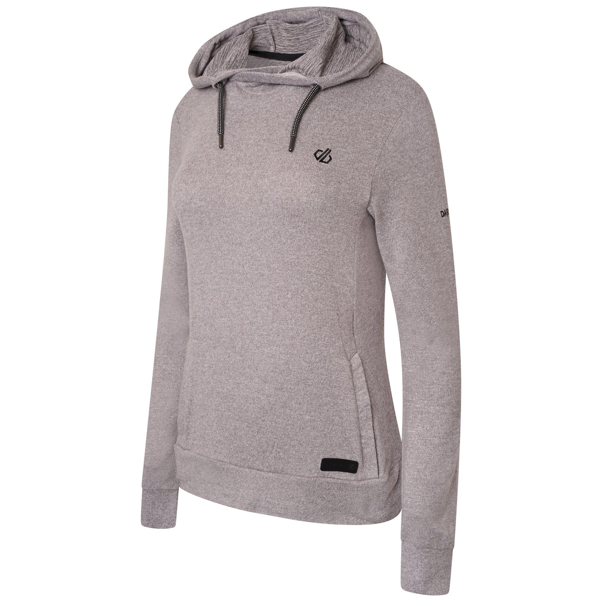 Womens/Ladies Out & Out Marl Fleece Hoodie (Ash Grey) 2/5