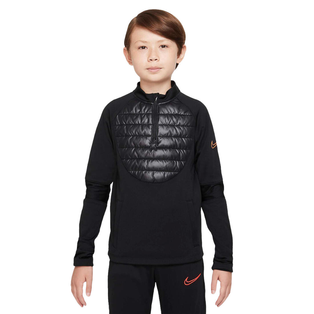 Childrens/Kids Academy Winter Warrior ThermaFit Top (Black) 1/4