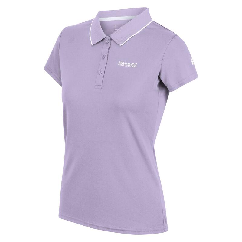 Polo manches courtes MAVERICK Femme (Lilas pastel)