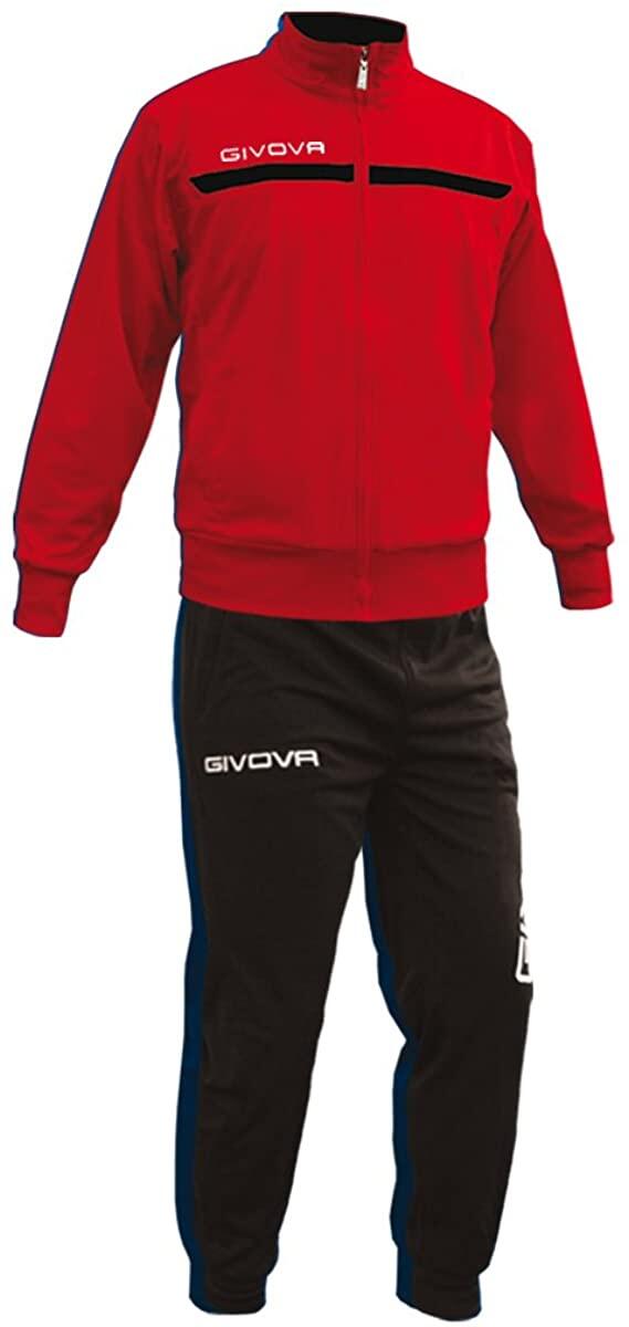 TUTA complete uomo givova rosso/nero 2/6