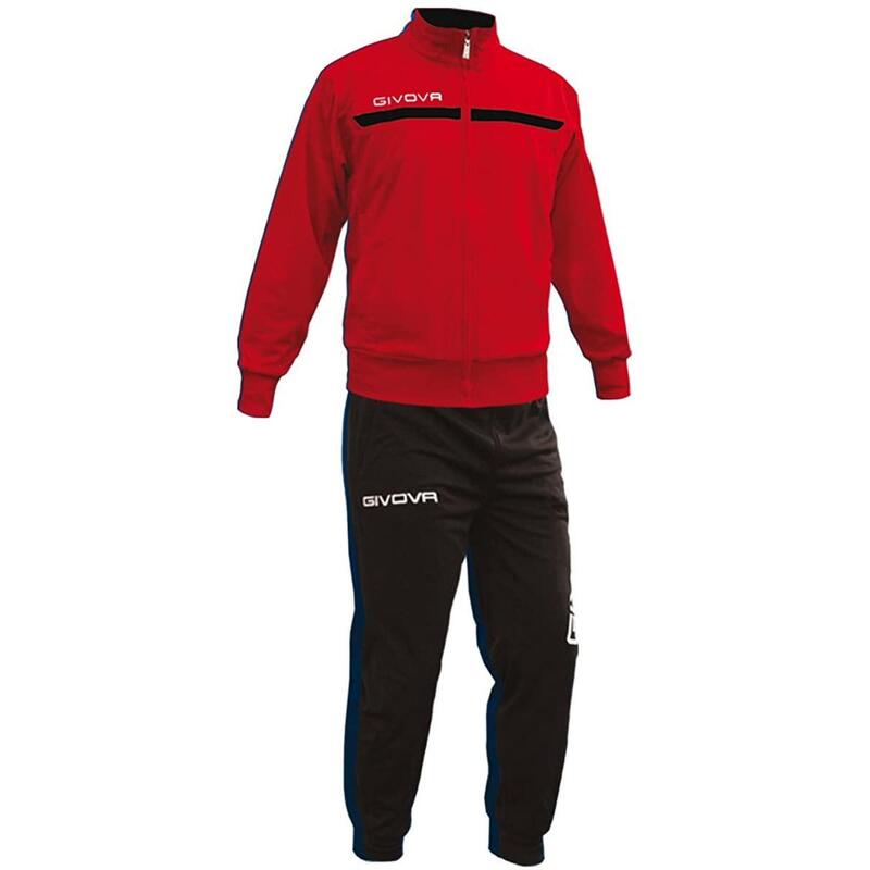 Trening Givova One Full Zip, Rosu/Negru, M