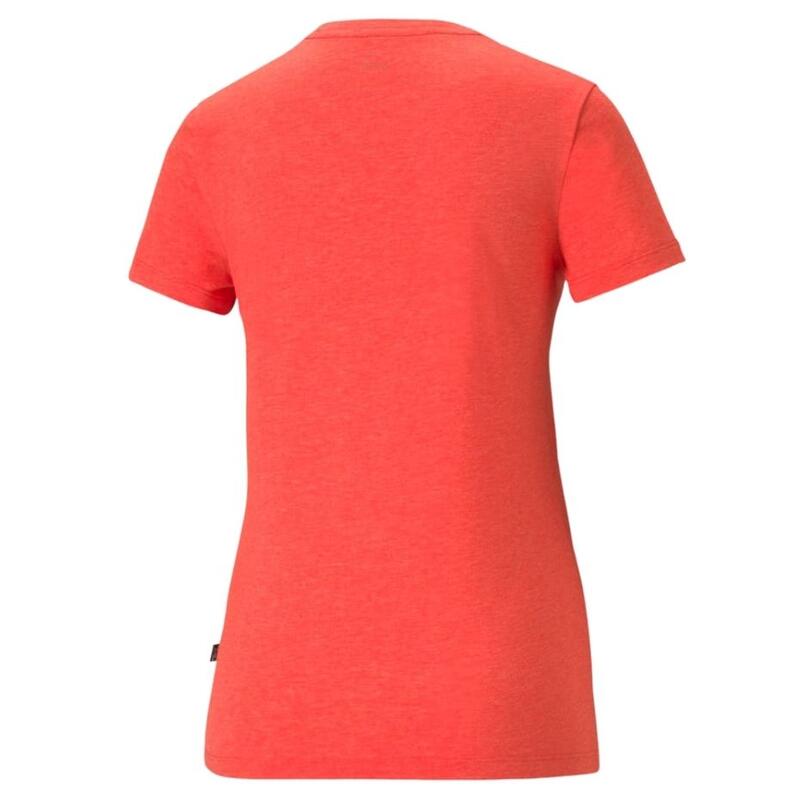 Koszulka damska Puma ESS Logo Heather Tee czerwona