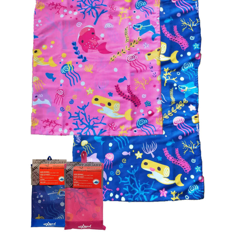 印花超柔軟游泳吸水毛巾 60 x 120 cm - 粉紅色