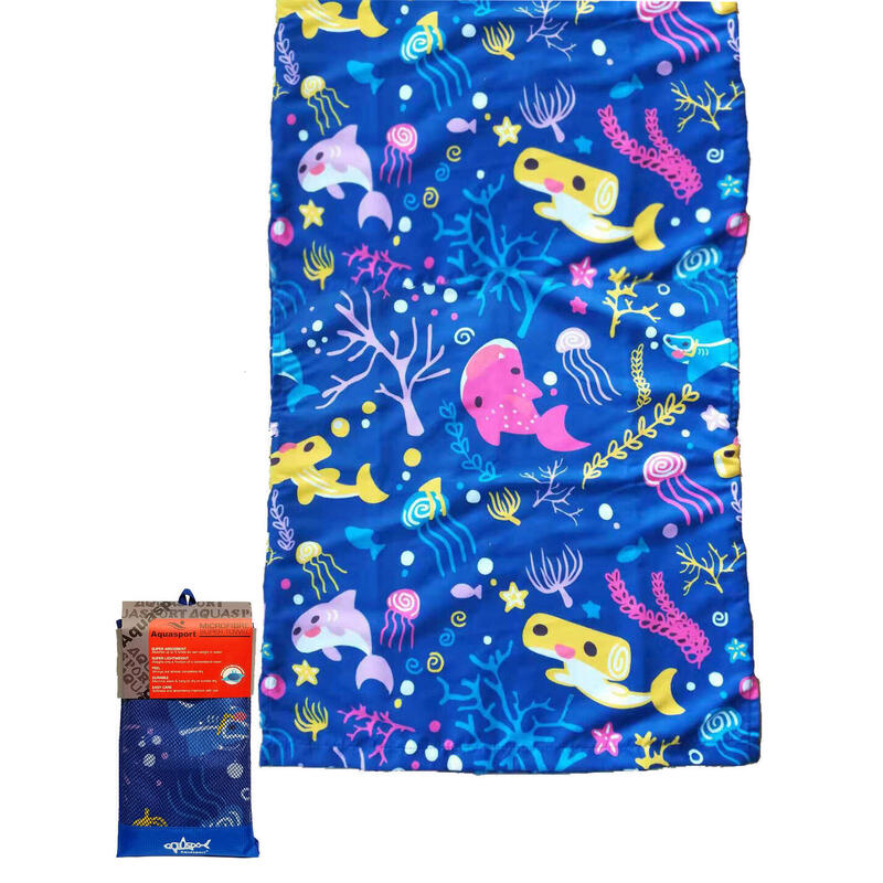 Graphic Microfiber Swimming Towel 60 x 120 cm - Pink