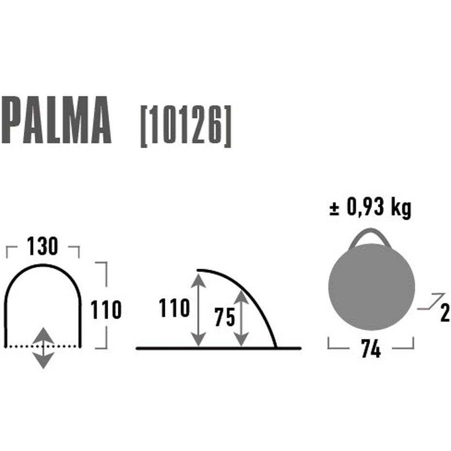 Namiot plażowy High Peak Palma niebiesko szary 10126 3/4