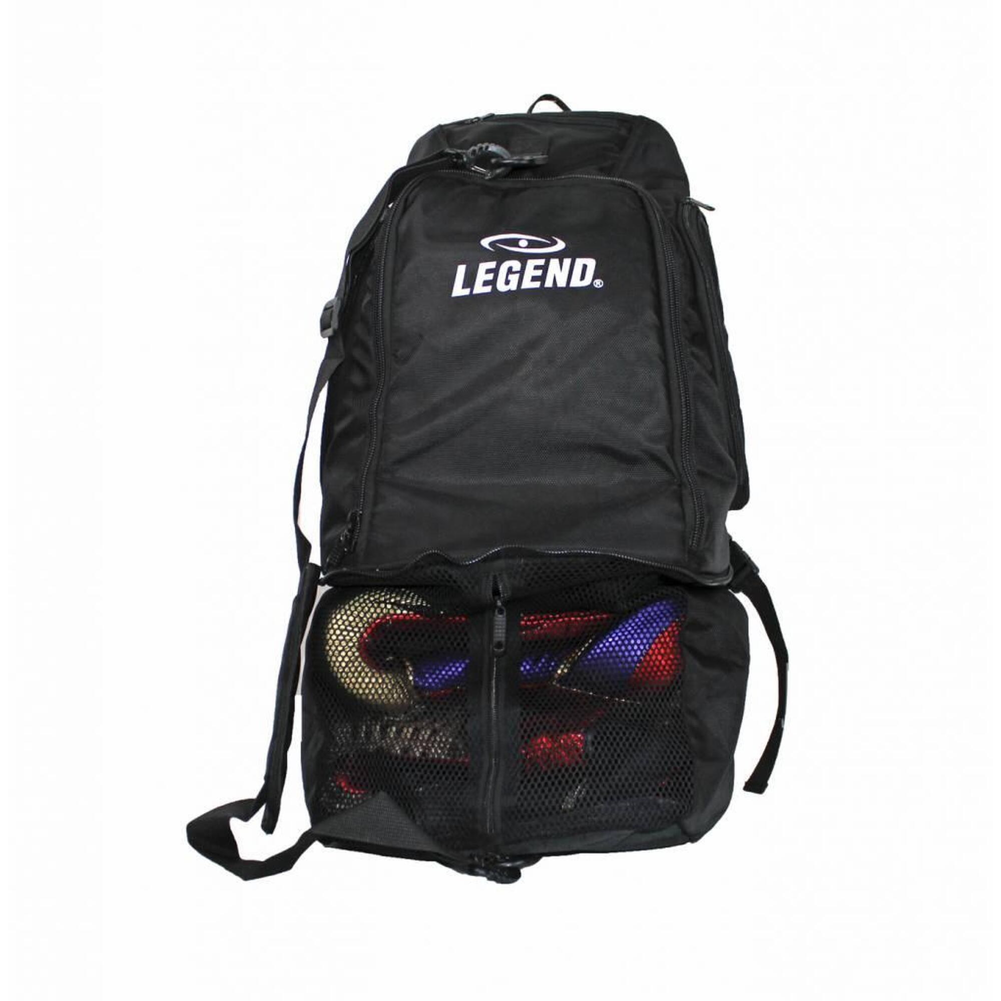 LEGEND SPORTS Sporttas Legend aanpasbaar backpack tas 2 in 1 zwart