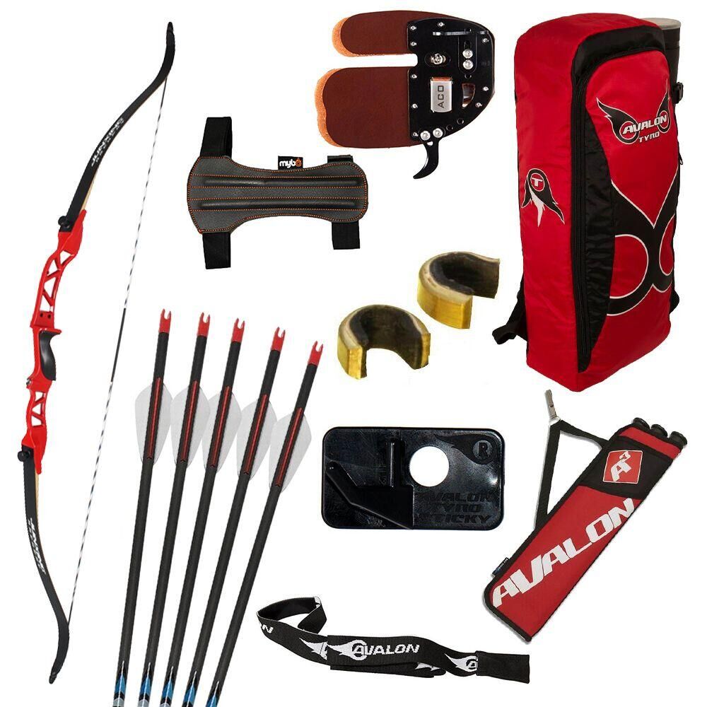 MERLIN ARCHERY MAC Youth Premium Complete Starter Set - RH - Red