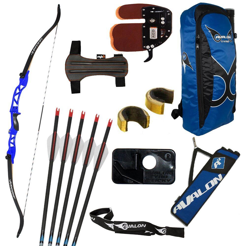 MERLIN ARCHERY MAC Youth Premium Complete Starter Set - RH - Blue